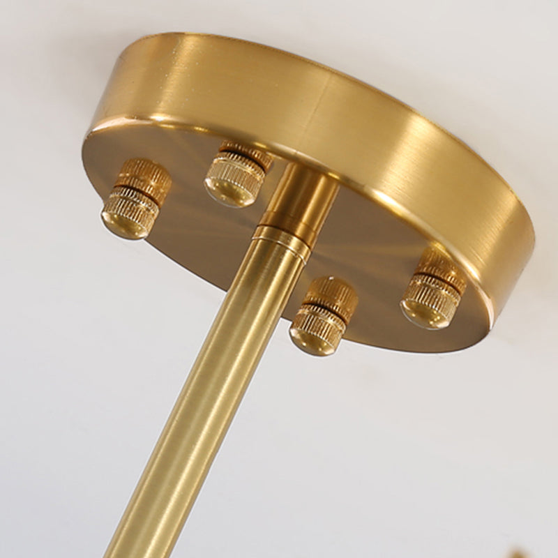 Contemporary Style Geometry Pendant Chandeliers Glass Pendant Lights in Gold