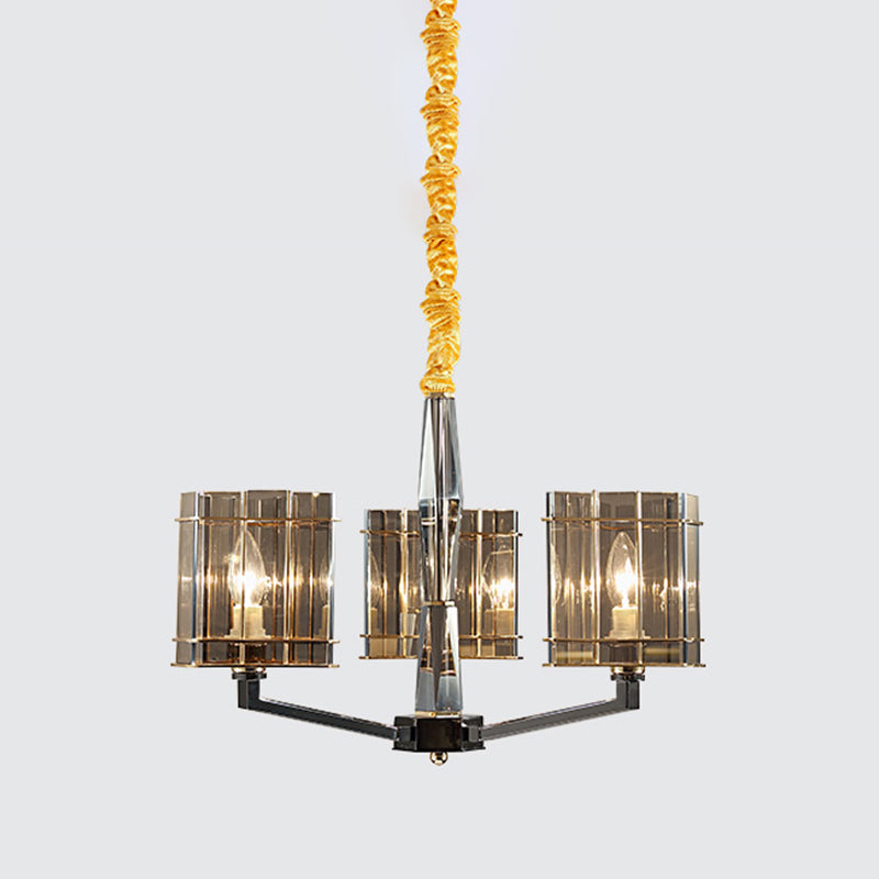 Lámpara de lámpara de lámpara de estilo moderno forma triangular de cristal luz colgante