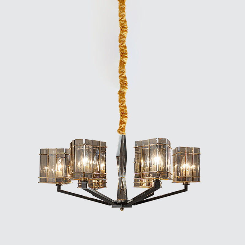 Lámpara de lámpara de lámpara de estilo moderno forma triangular de cristal luz colgante