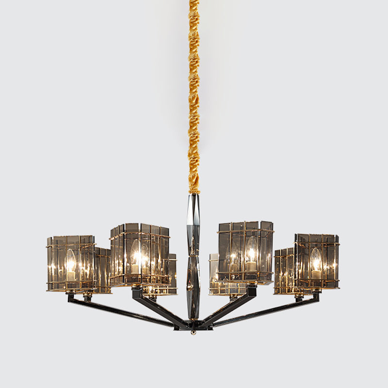 Lámpara de lámpara de lámpara de estilo moderno forma triangular de cristal luz colgante