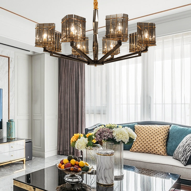 Lámpara de lámpara de lámpara de estilo moderno forma triangular de cristal luz colgante