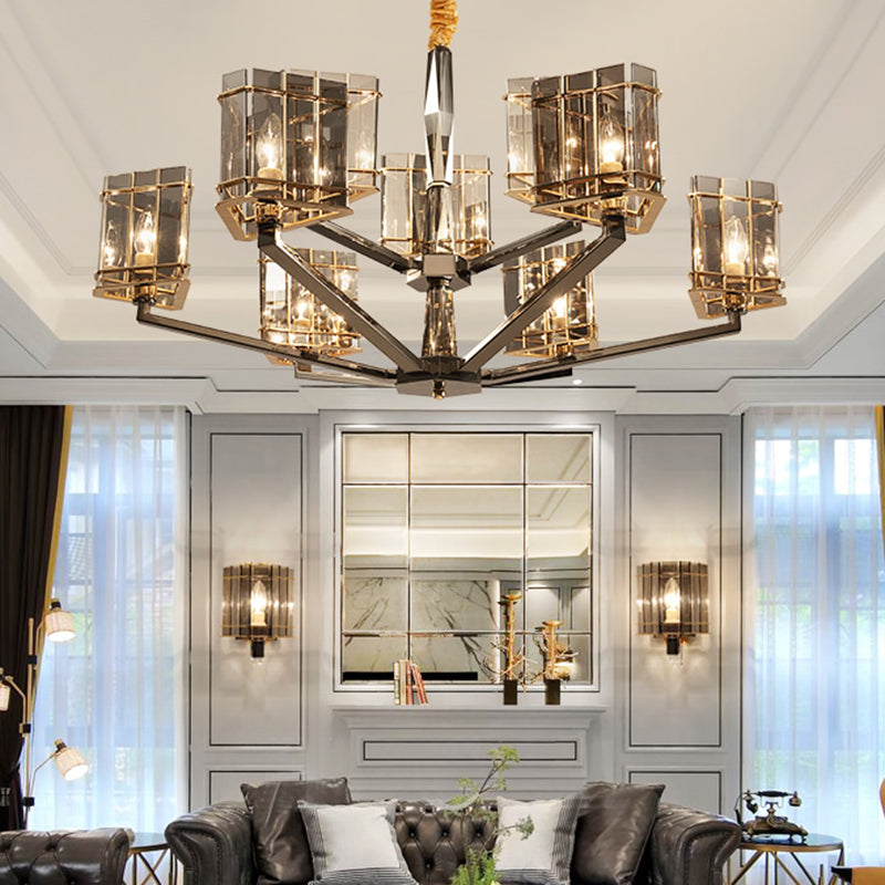 Lámpara de lámpara de lámpara de estilo moderno forma triangular de cristal luz colgante