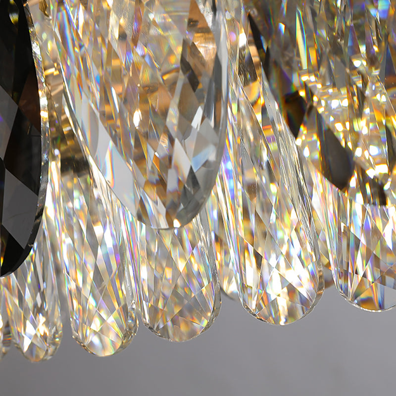 Lámpara de lámpara de cristal de lámpara de estilo moderno para sala de estar de dormitorio