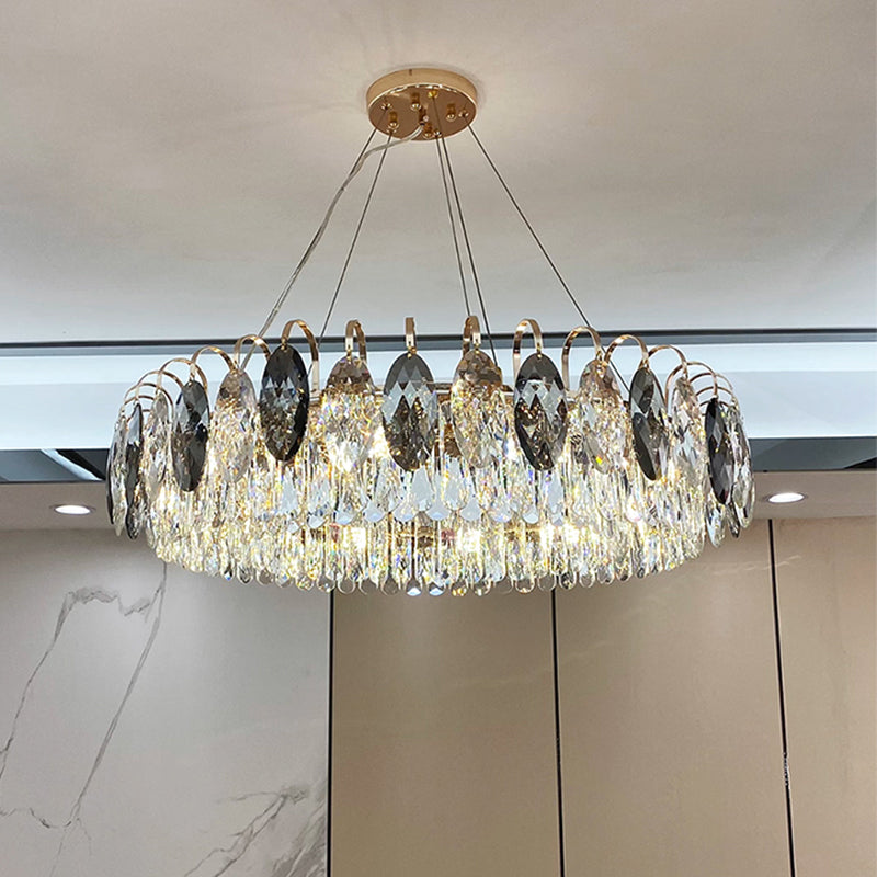 Lámpara de lámpara de cristal de lámpara de estilo moderno para sala de estar de dormitorio