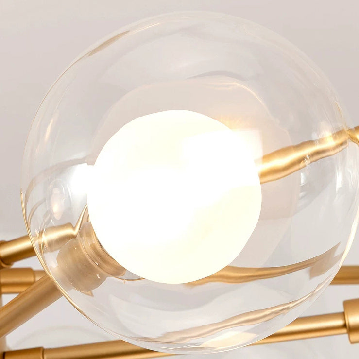 Luz de lámpara de lámpara múltiple contemporánea lámpara de lámpara de vidrio colgante de vidrio para cafetería