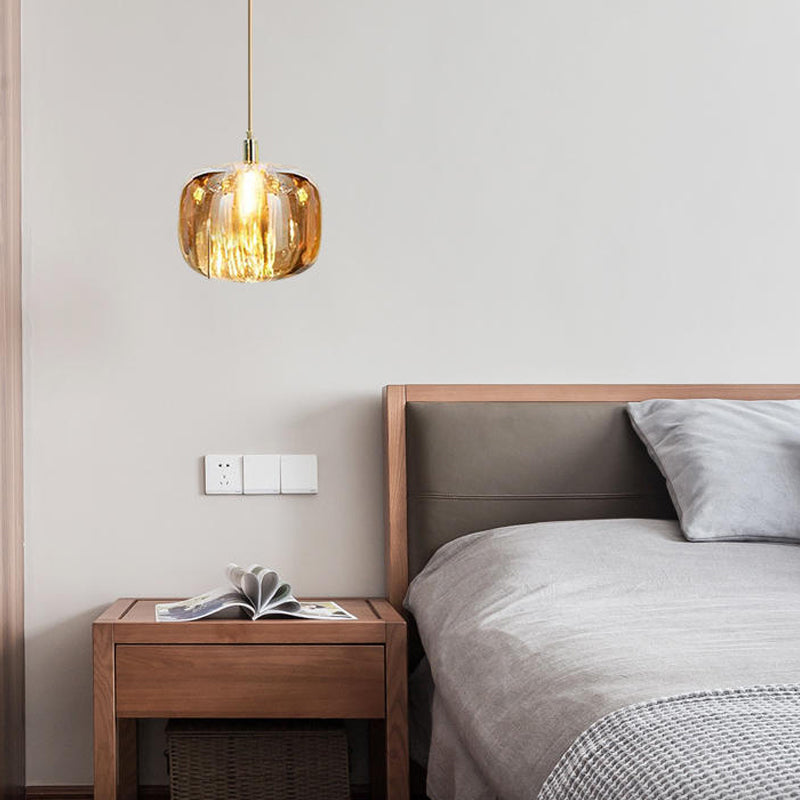 Colorful Glass Hanging Light Modern Pendent Lighting Fixture for Sitting Room