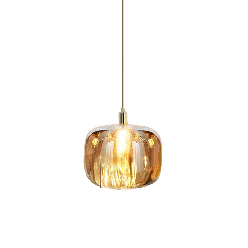 Colorful Glass Hanging Light Modern Pendent Lighting Fixture for Sitting Room