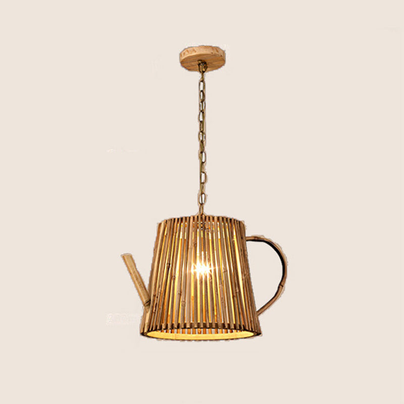 Wooden Hanging Light Contemporary Creative Pendent Lighting Fixture for Dining Room