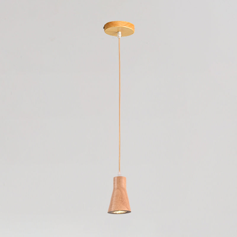 Pendentif en forme géométrique Light Nordic Wood suspension pour le salon