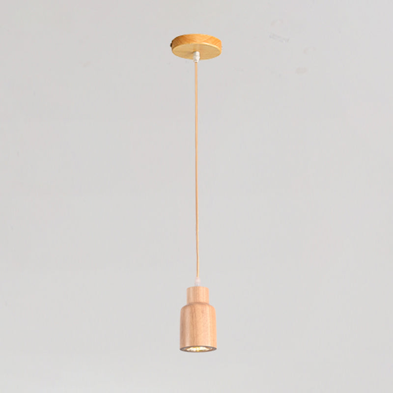 Pendentif en forme géométrique Light Nordic Wood suspension pour le salon