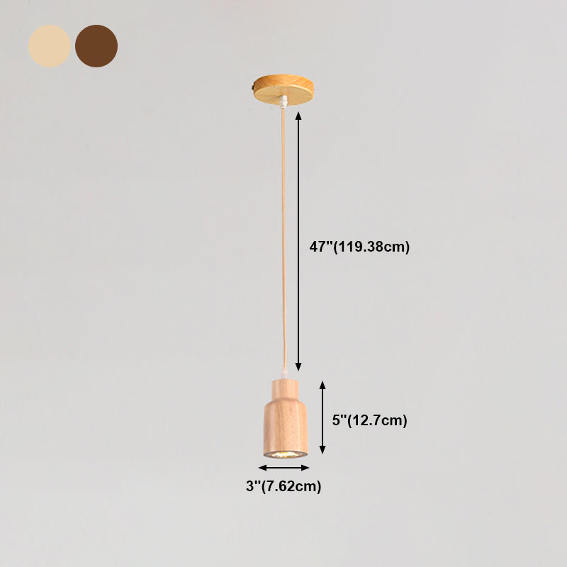 Pendentif en forme géométrique Light Nordic Wood suspension pour le salon