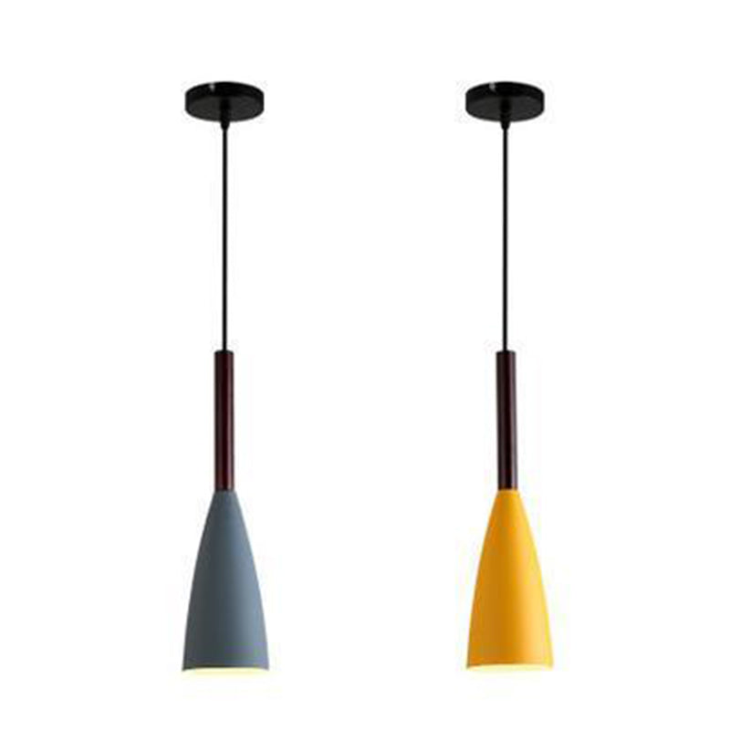 Cone Shape Hanging Light Modern Style Metal 1 Light Hanging Lamp for Restaurant