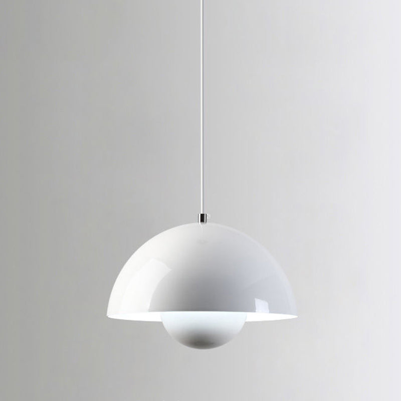 Domed Hanging Pendant Light Minimalist Metal Hanging Light Fixture