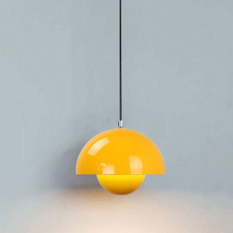 Domed Hanging Pendant Light Minimalist Metal Hanging Light Fixture