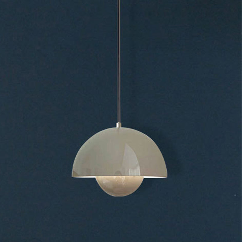 Domed Hanging Pendant Light Minimalist Metal Hanging Light Fixture