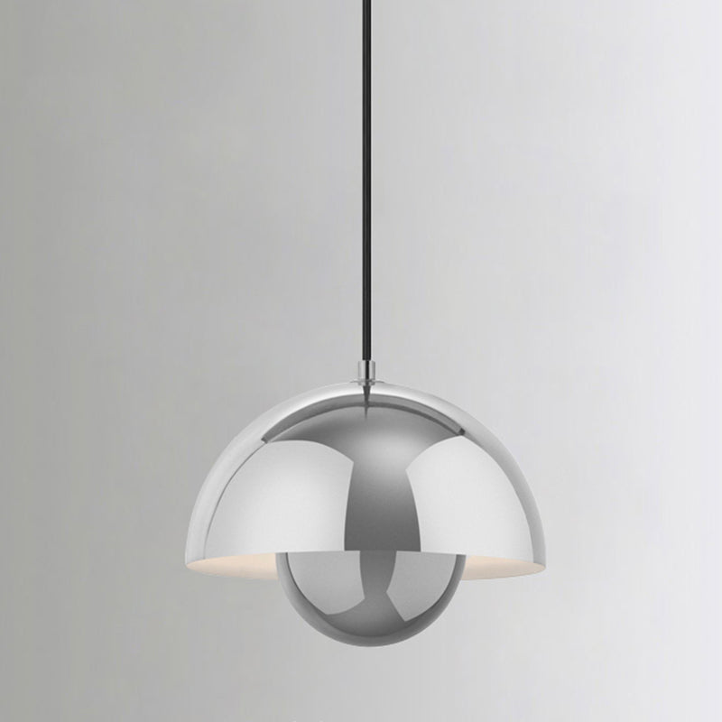 Domed Hanging Pendant Light Minimalist Metal Hanging Light Fixture