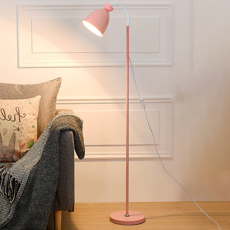 1 Light Geometric Floor Light Modern Style Metal Floor Light Fixtures