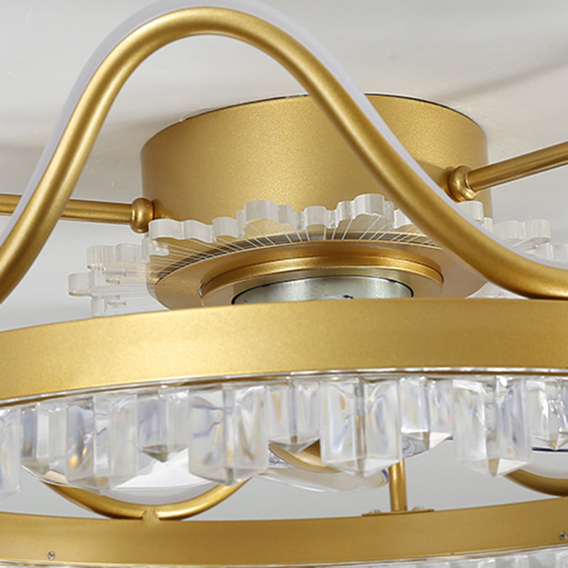 Metal Round Ceiling Pendant Modern Style 2 Lights LED Flush Light for Bedroom