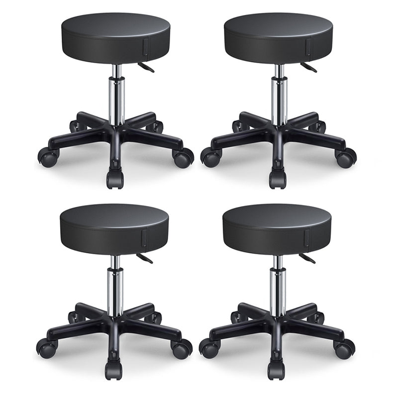 Modern Adjustable Rotatable Counter Stool Steel Kitchen Bar Stool with Cushion