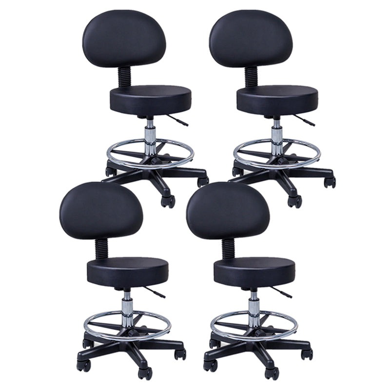 Modern Adjustable Rotatable Counter Stool Steel Kitchen Bar Stool with Cushion