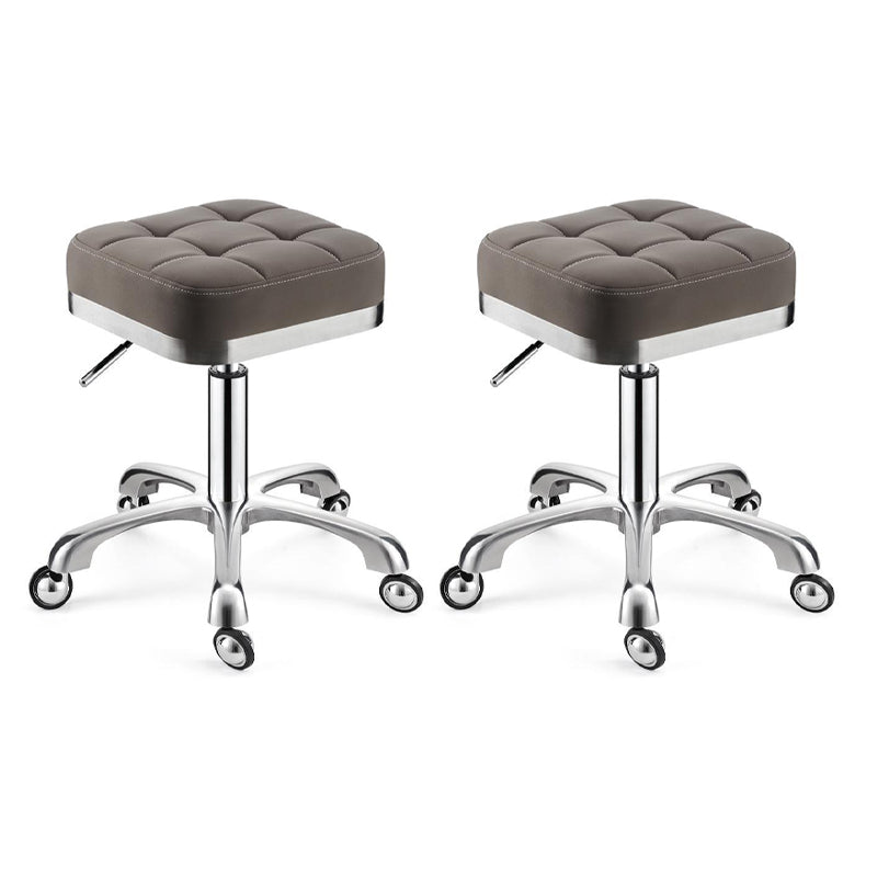 Modern Adjustable Rotatable Counter Stool Steel Kitchen Bar Stool with Cushion
