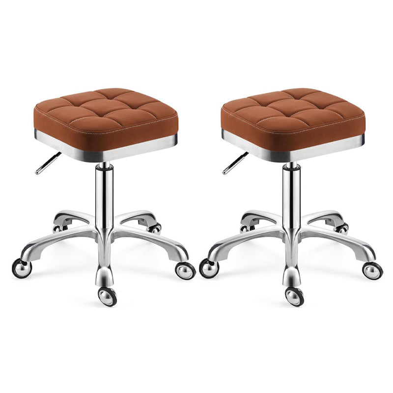 Modern Adjustable Rotatable Counter Stool Steel Kitchen Bar Stool with Cushion