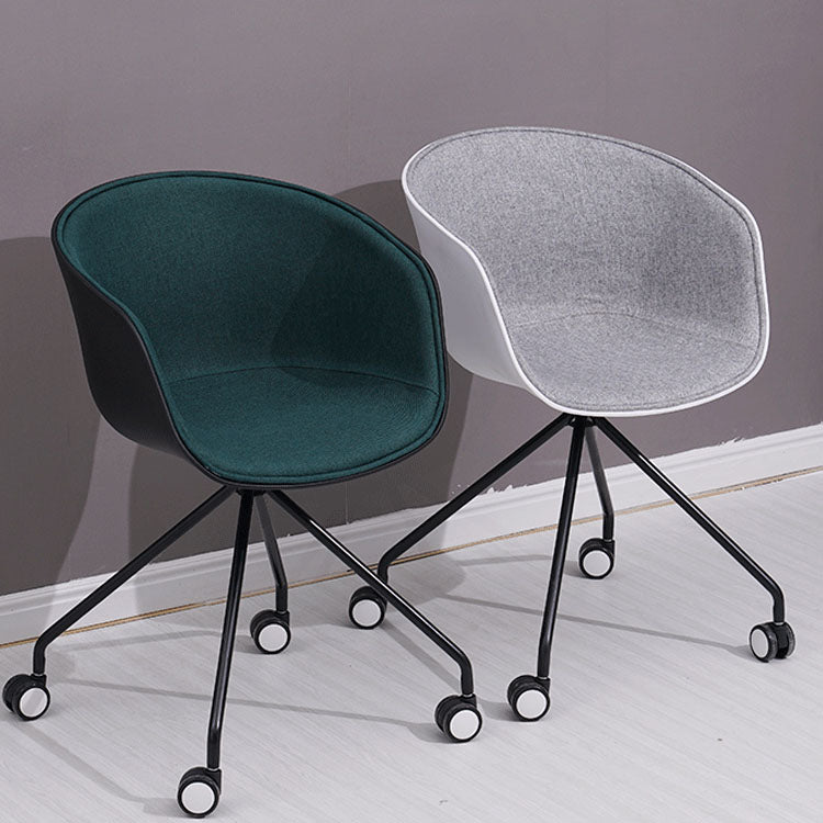 Final mate plástico del sillón trasero sólido del eslabón giratorio moderno que cena la silla