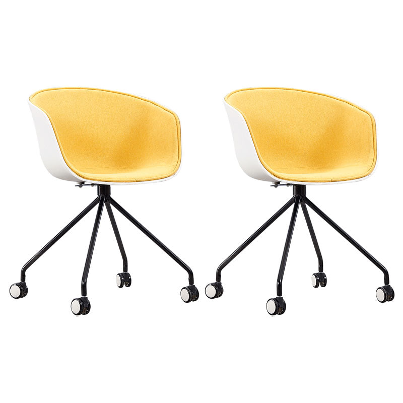 Final mate plástico del sillón trasero sólido del eslabón giratorio moderno que cena la silla