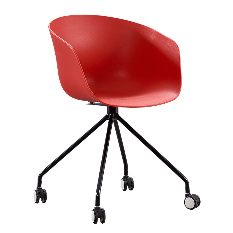 Final mate plástico del sillón trasero sólido del eslabón giratorio moderno que cena la silla