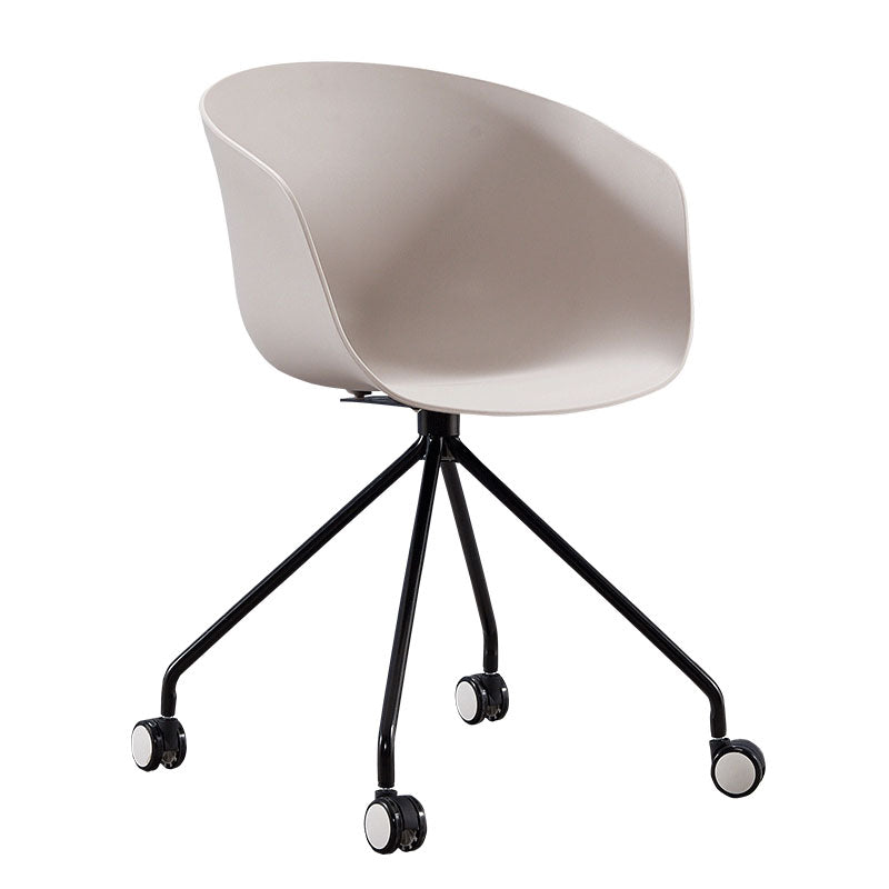 Final mate plástico del sillón trasero sólido del eslabón giratorio moderno que cena la silla