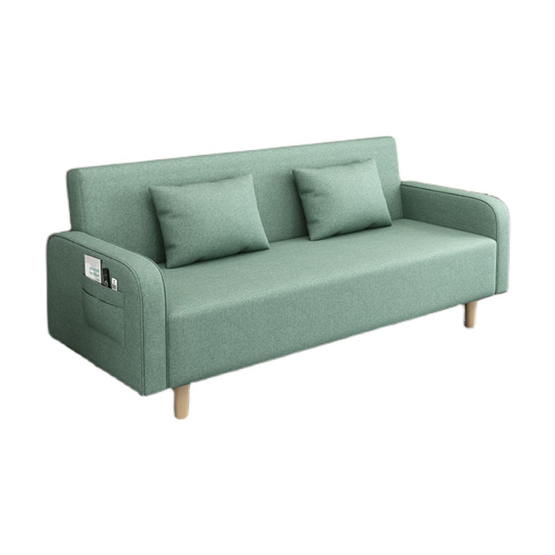 Square Arm Split Back Nordic Fabric 3-seat Sofa Spleeper Sofa 28.74" D x 35.43" H