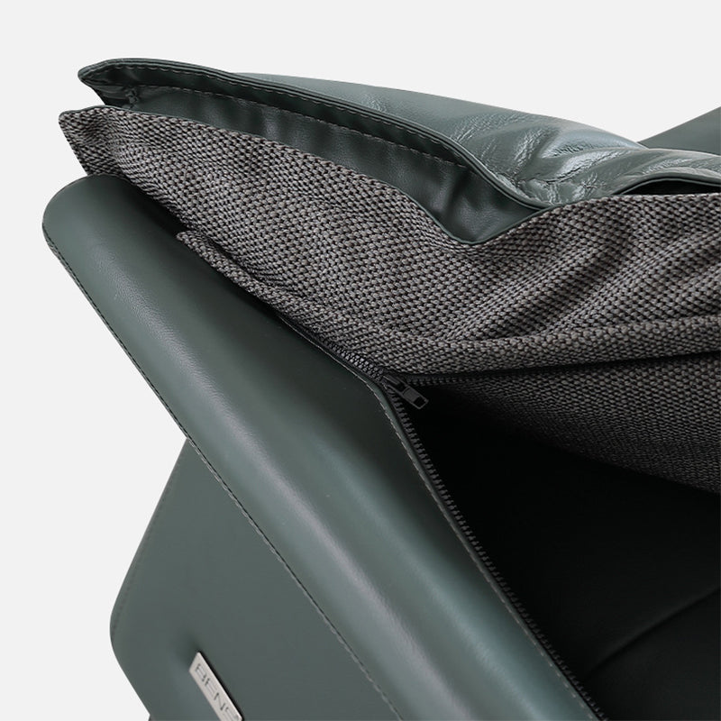 Interior Armrest Sponge Seat Leather/imitation Leather Filled Dark Green/orange Sofa