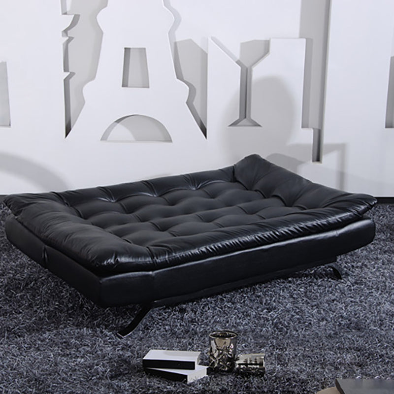 Armless Sofa Chaise Square Seating Settee for Living Room Bonus Room