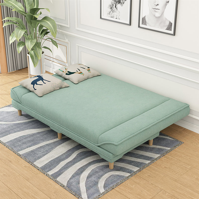 Contemporary Fabric Armless Standard Sofa Bed Dual Purpose Sofa for Living Room