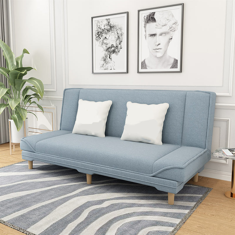 Contemporary Fabric Armless Standard Sofa Bed Dual Purpose Sofa for Living Room