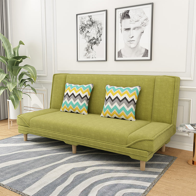 Contemporary Fabric Armless Standard Sofa Bed Dual Purpose Sofa for Living Room