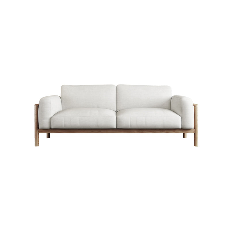 Fabric Loose Back Sofa 32.68" D x 59/66.93/78.74" W x 32.26" H Square Arm Sofa