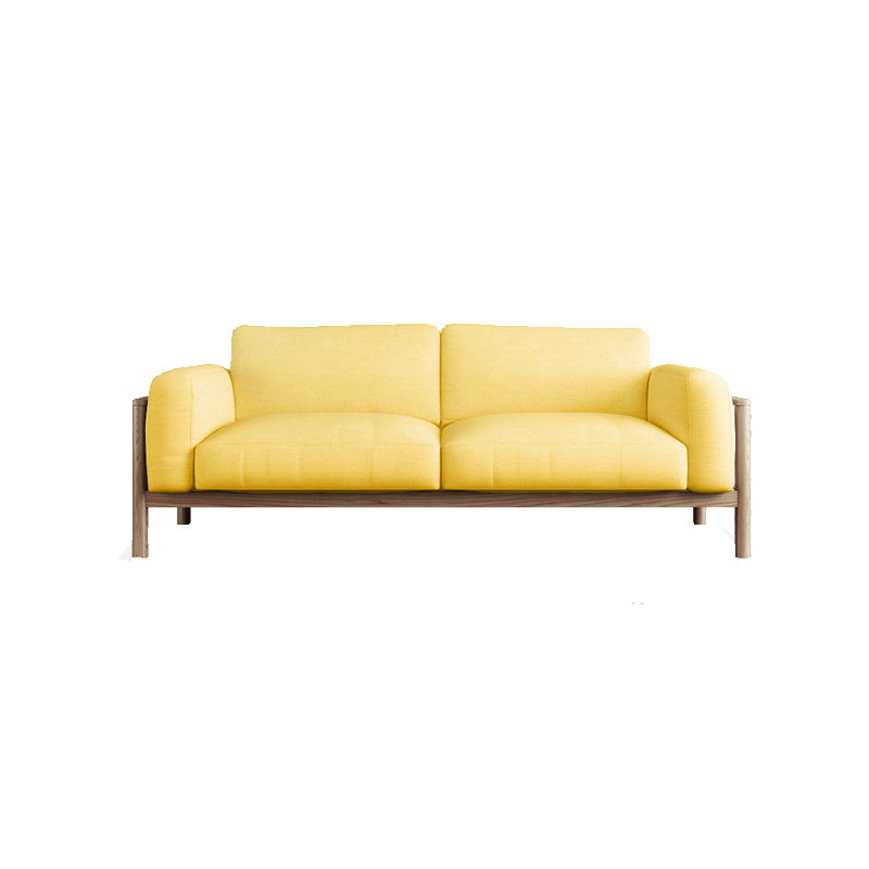 Fabric Loose Back Sofa 32.68" D x 59/66.93/78.74" W x 32.26" H Square Arm Sofa