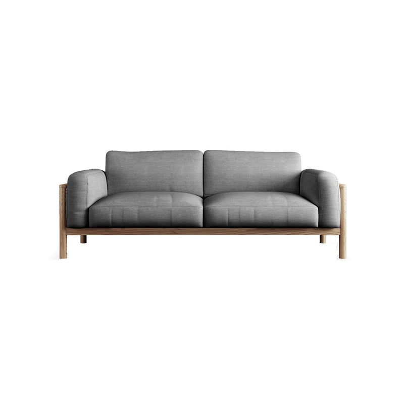 Fabric Loose Back Sofa 32.68" D x 59/66.93/78.74" W x 32.26" H Square Arm Sofa