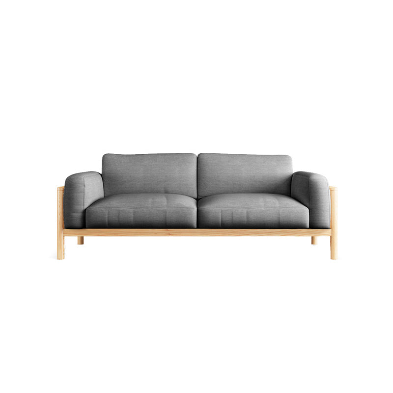 Fabric Loose Back Sofa 32.68" D x 59/66.93/78.74" W x 32.26" H Square Arm Sofa