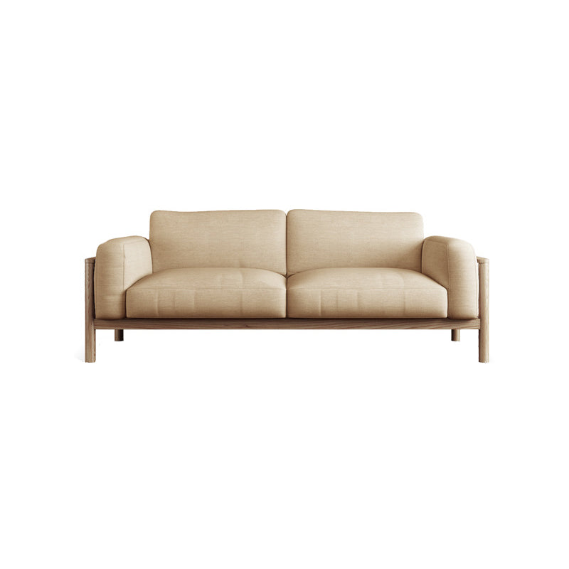 Fabric Loose Back Sofa 32.68" D x 59/66.93/78.74" W x 32.26" H Square Arm Sofa