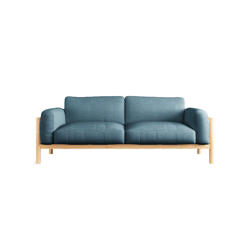 Fabric Loose Back Sofa 32.68" D x 59/66.93/78.74" W x 32.26" H Square Arm Sofa