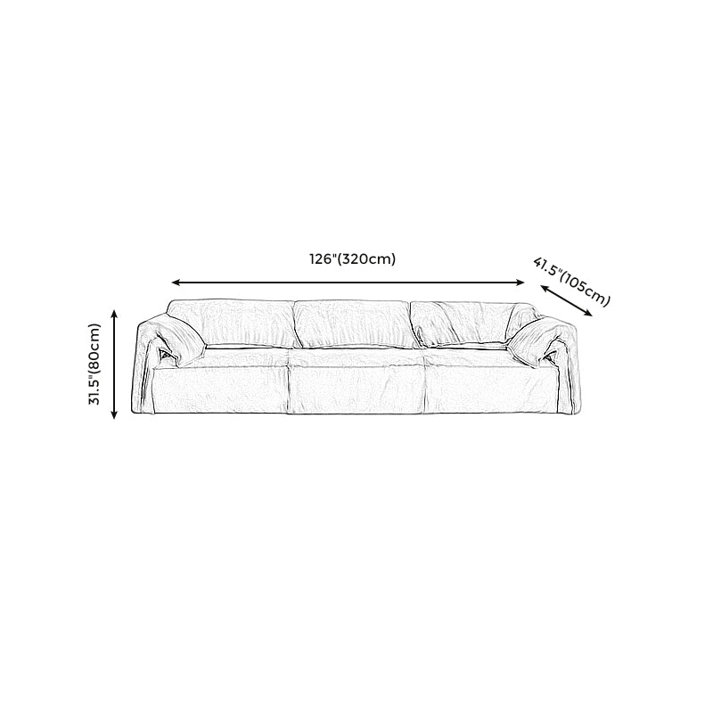 Modern Pillow Top Arm Standard Sofa Impermeable Sofa for Living Room, Apartment