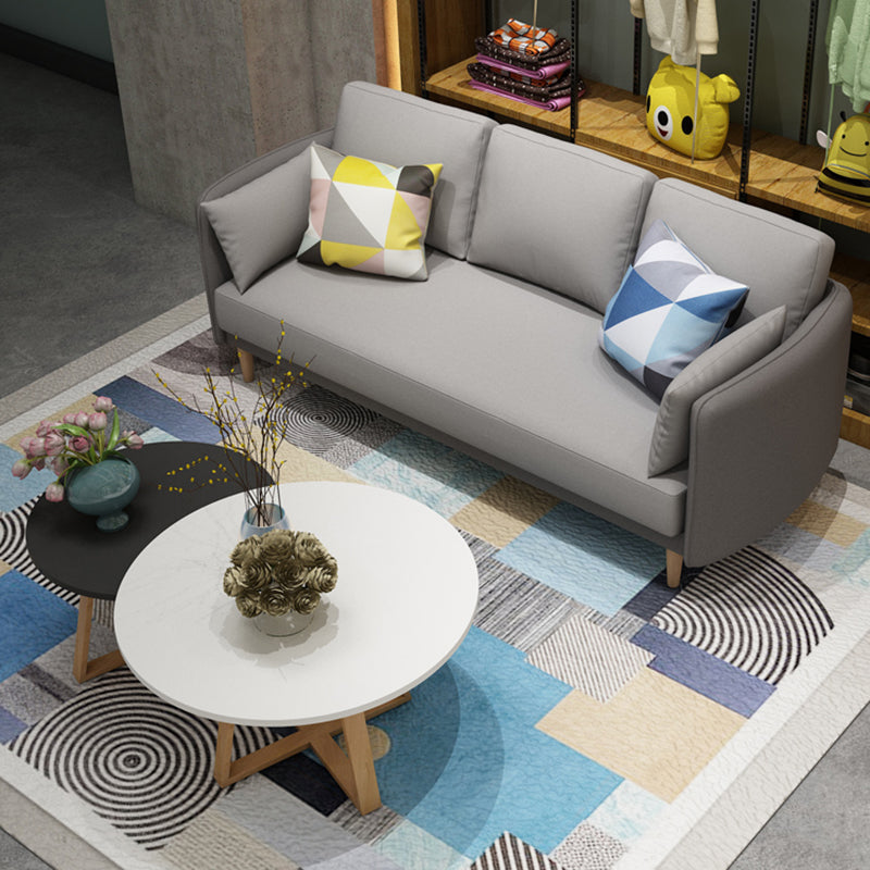 Tuxedo Arm Sofa Scandinavian Fabric Sofa 29.13" D x 31.89" H