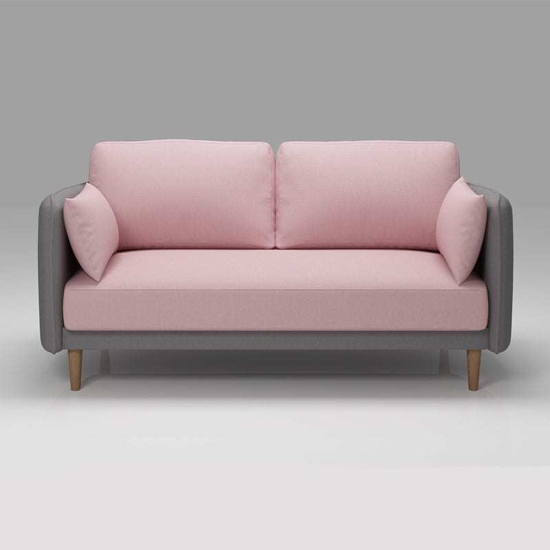 Tuxedo Arm Sofa Scandinavian Fabric Sofa 29.13" D x 31.89" H