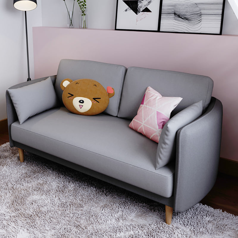 Tuxedo Arm Sofa Scandinavian Fabric Sofa 29.13" D x 31.89" H
