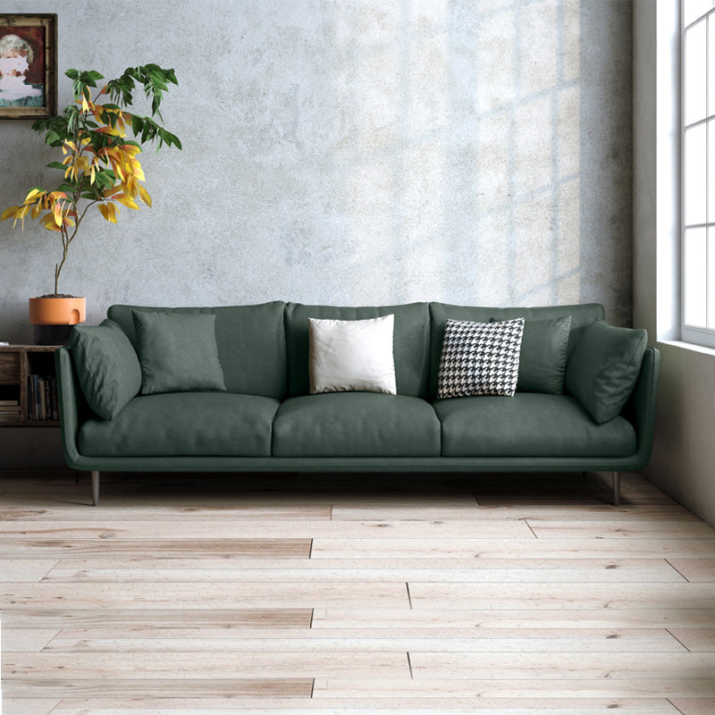 Modernisme Standaard Sofa 3/4-zitplaatsen Tuxedo Arm Sofa voor woonkamer
