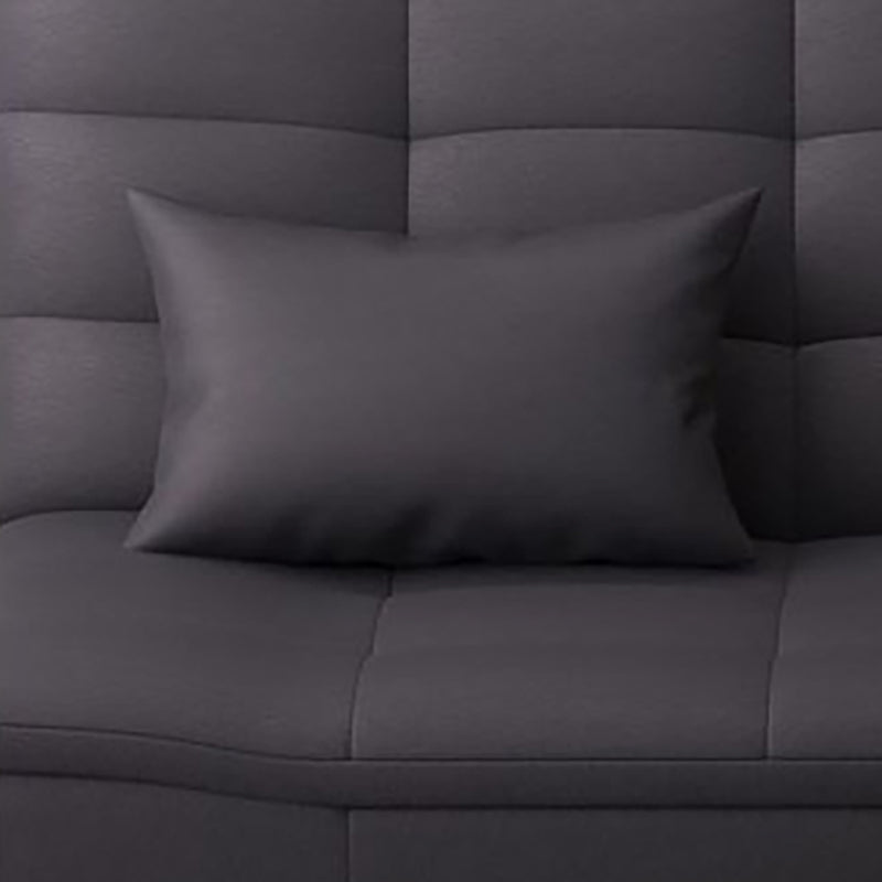 Polish Finish 2-seater Chaise Square Arm Sofa for Bonus Room Apartment