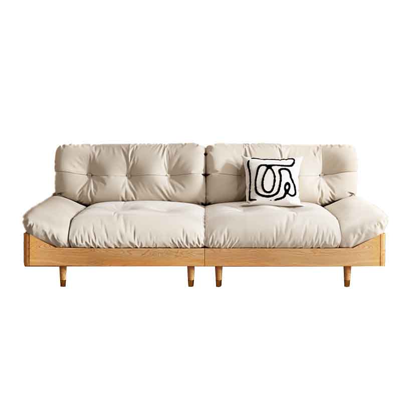 Modern Tufted Armless Sofa 35"W Loose Back Sofa for Living Room