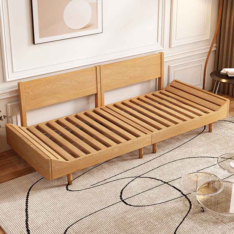 Modern Tufted Armless Sofa 35"W Loose Back Sofa for Living Room